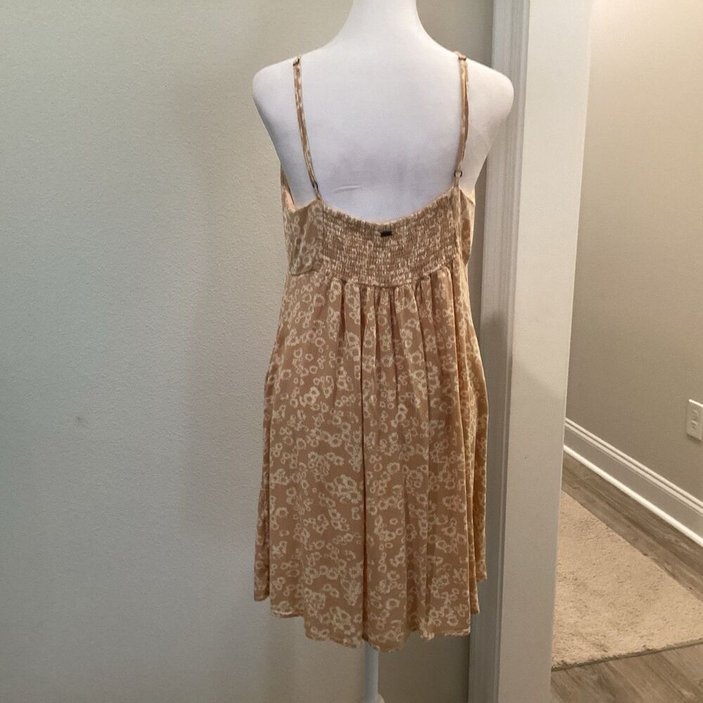 Rip Curl Sunrise Session Ditsy Mini Dress Lightweight Babydoll Tie Front Large - Picture 3 of 6
